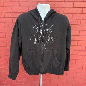 Pink‎ Floyd The Wall Black Zip Up Hoodie Vintage Vinyl Mens Large 2007 Tin Blue